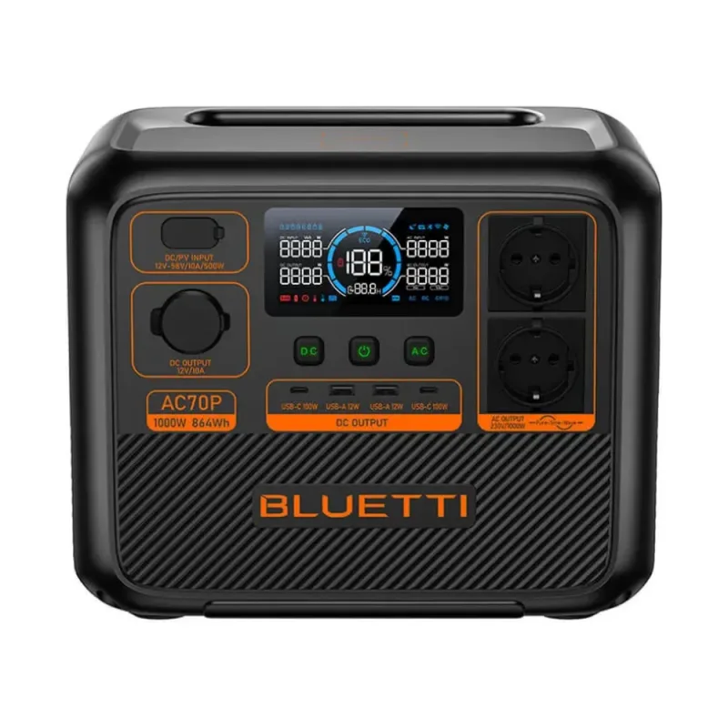 Bluetti AC70P 1000 W enerji stansiyası