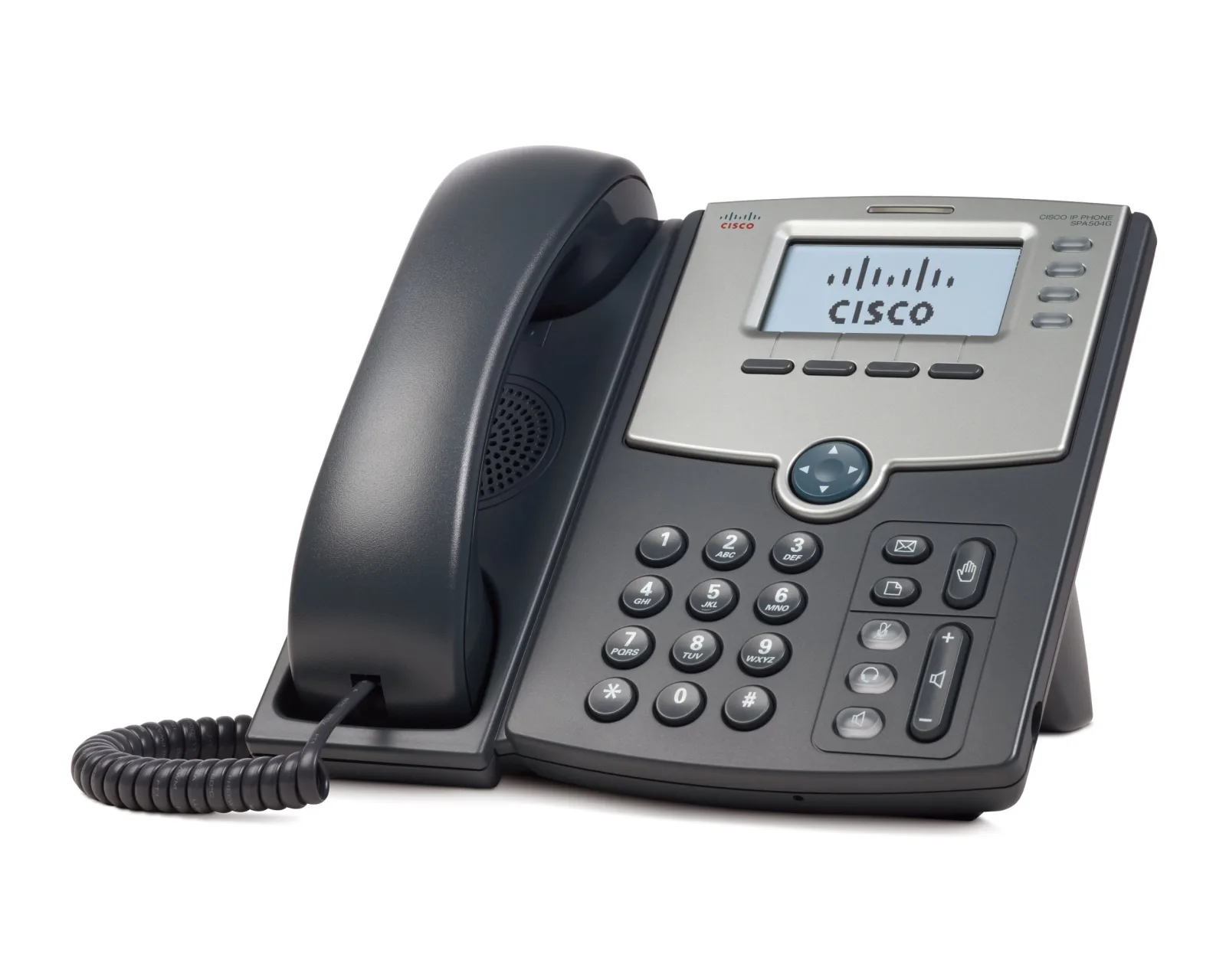 Ekranlı, PoE və PC Portlu Cisco 4 Xəttli IP Telefon SPA504G