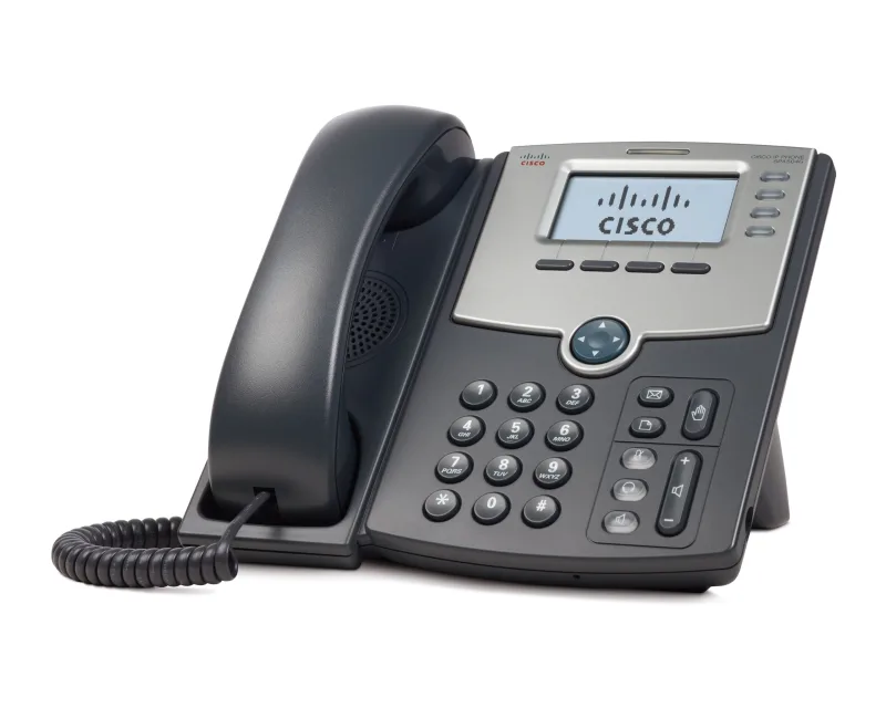 Ekranlı, PoE və PC Portlu Cisco 4 Xəttli IP Telefon SPA504G