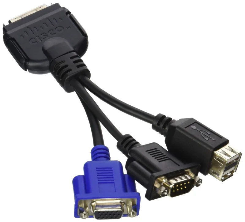 UCS serverləri konsol portu üçün KVM yerli IO kabeli N20-BKVM=